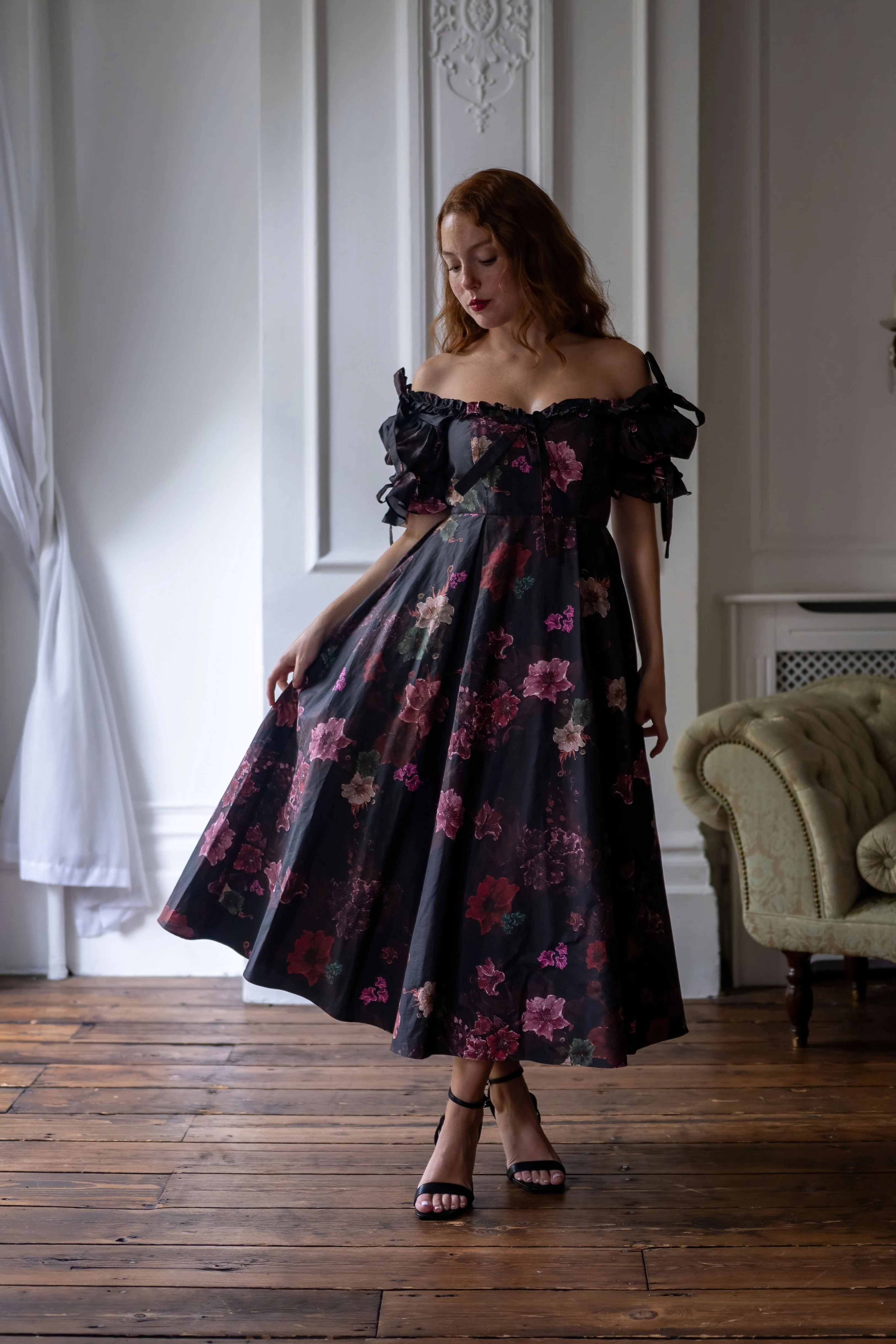 Ghostly Blooms Parlour Games Dress - Image 4