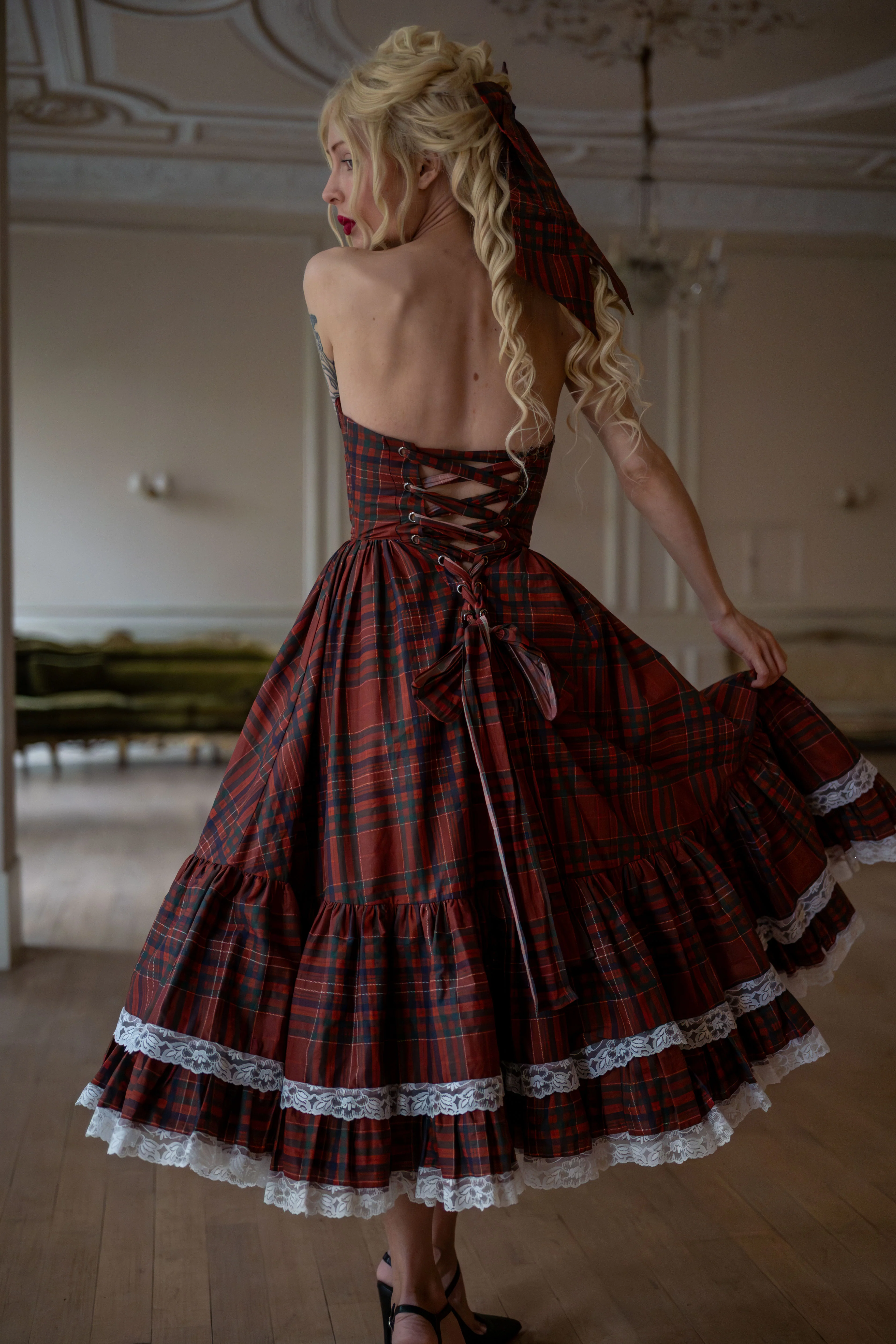 Highland Fling Dollhouse Dress - Image 3