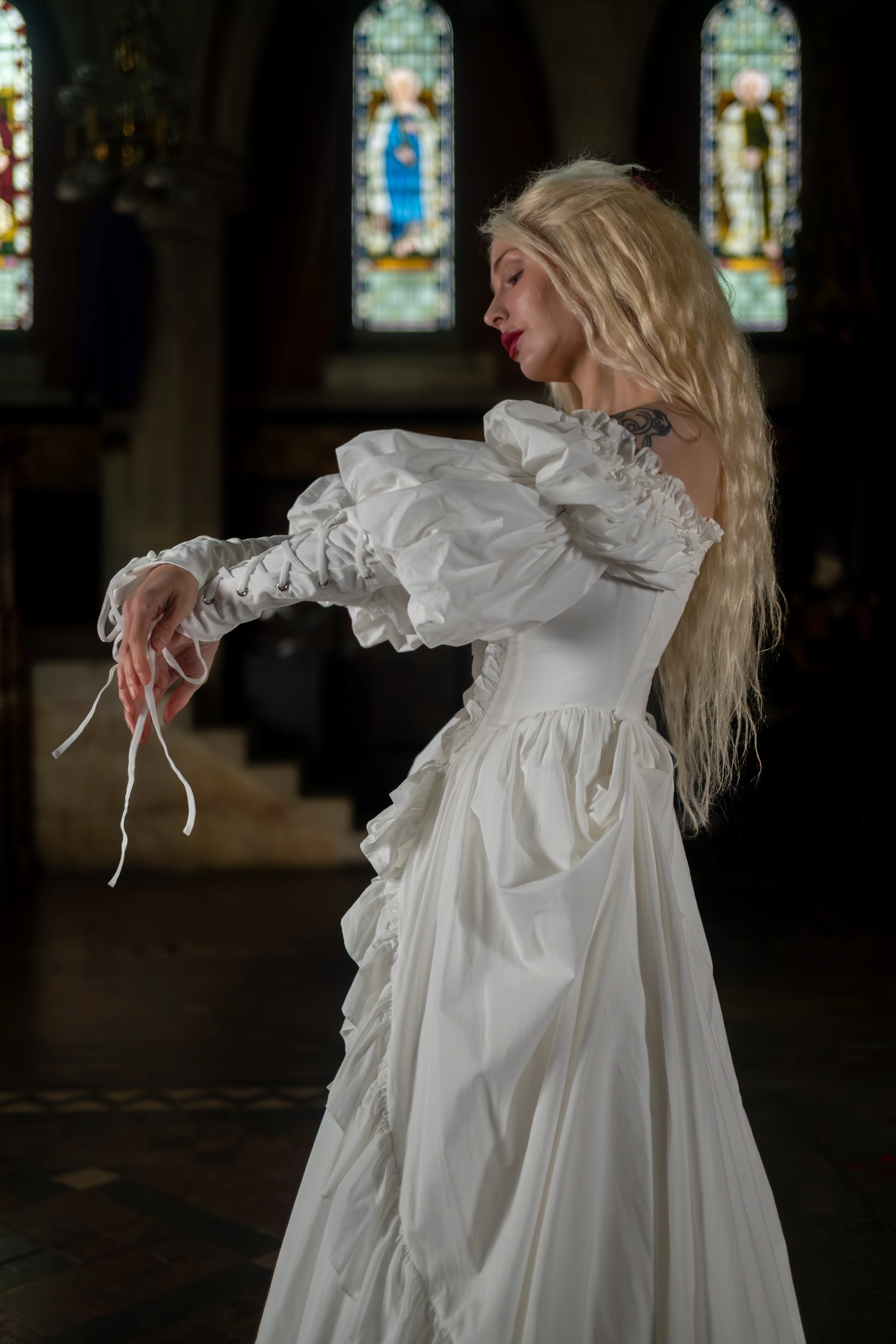 Ivory Sacrament Witchery Gown - Image 16