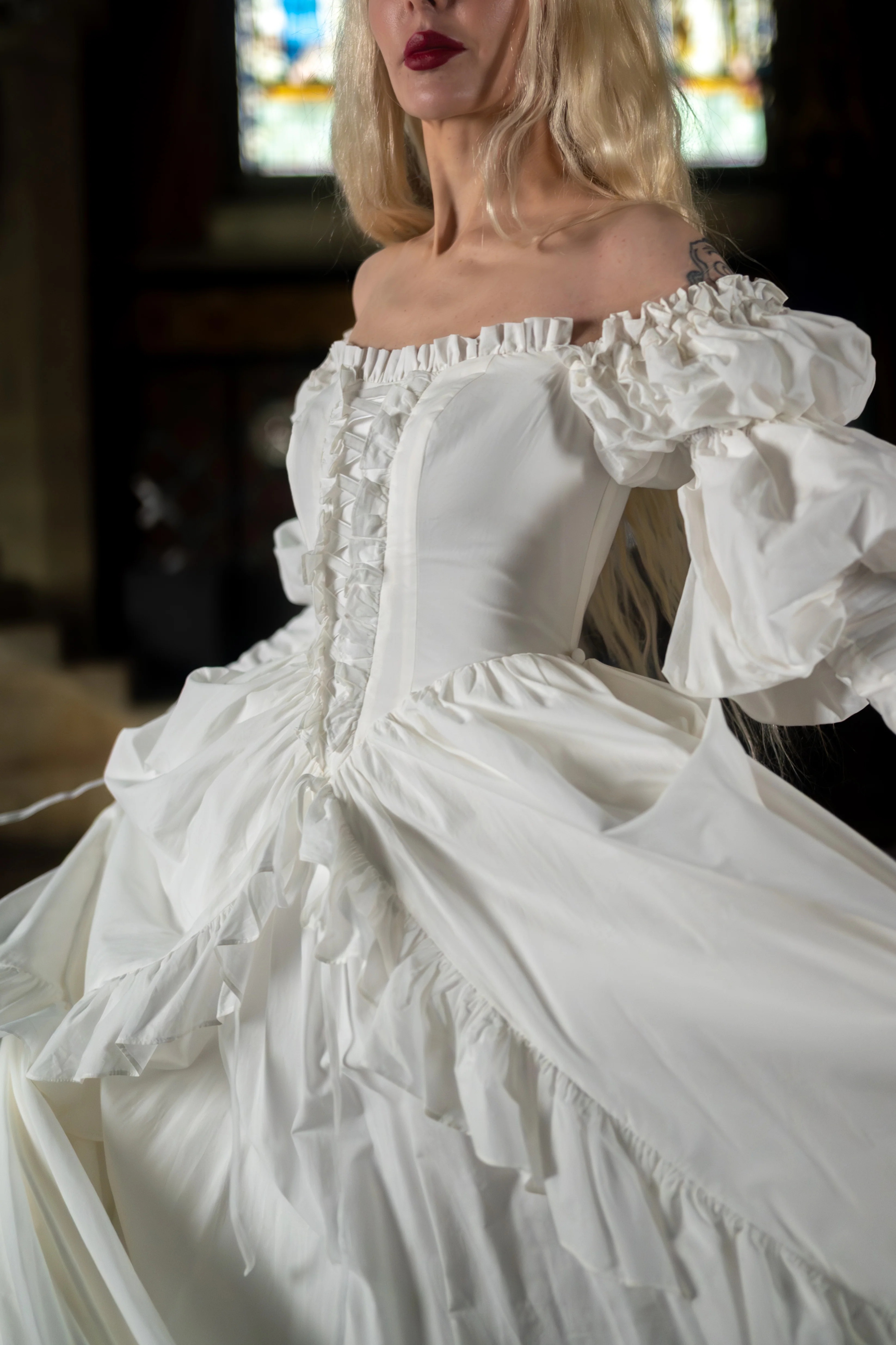 Ivory Sacrament Witchery Gown - Image 9
