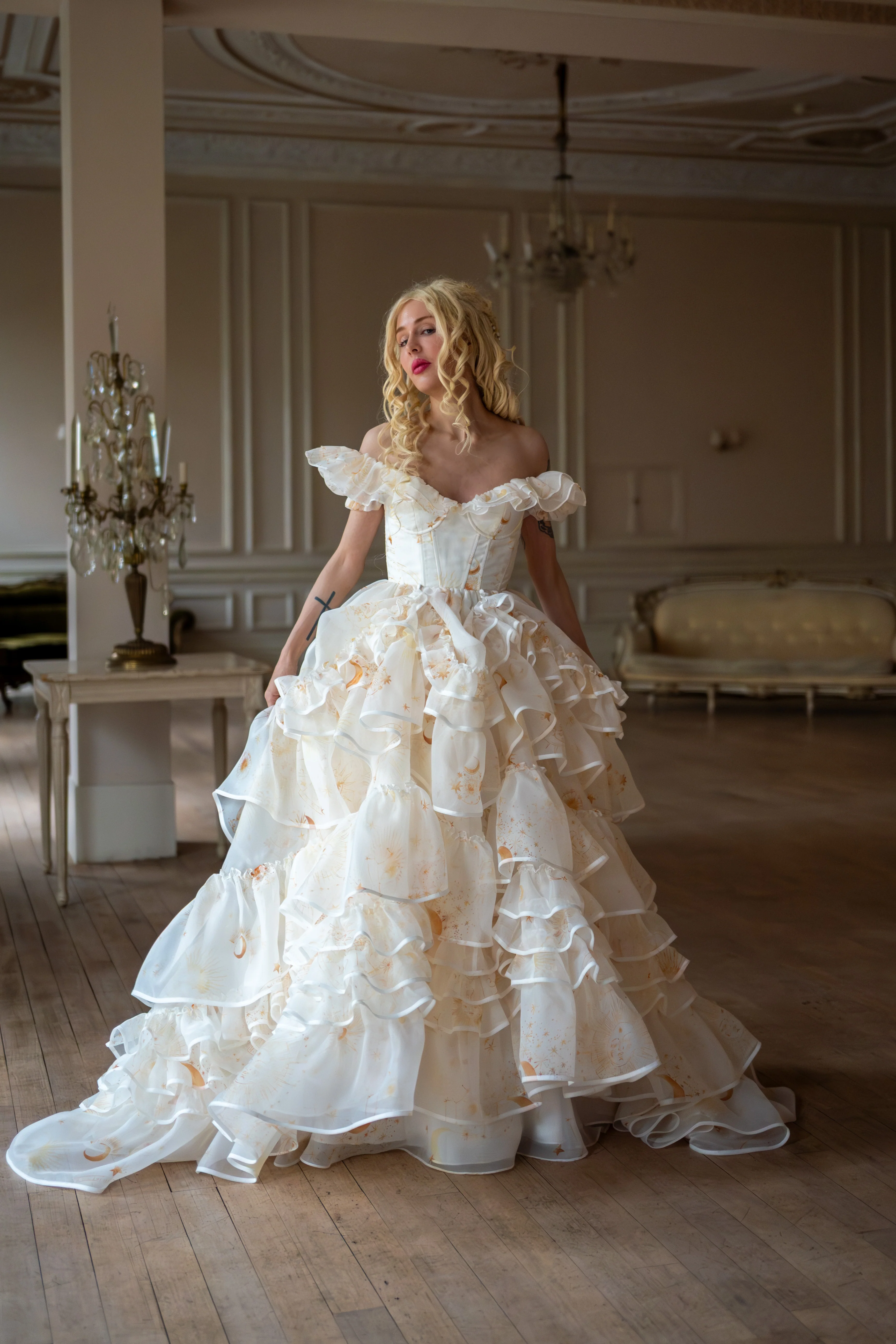 Lunaire Veil Opera Gown