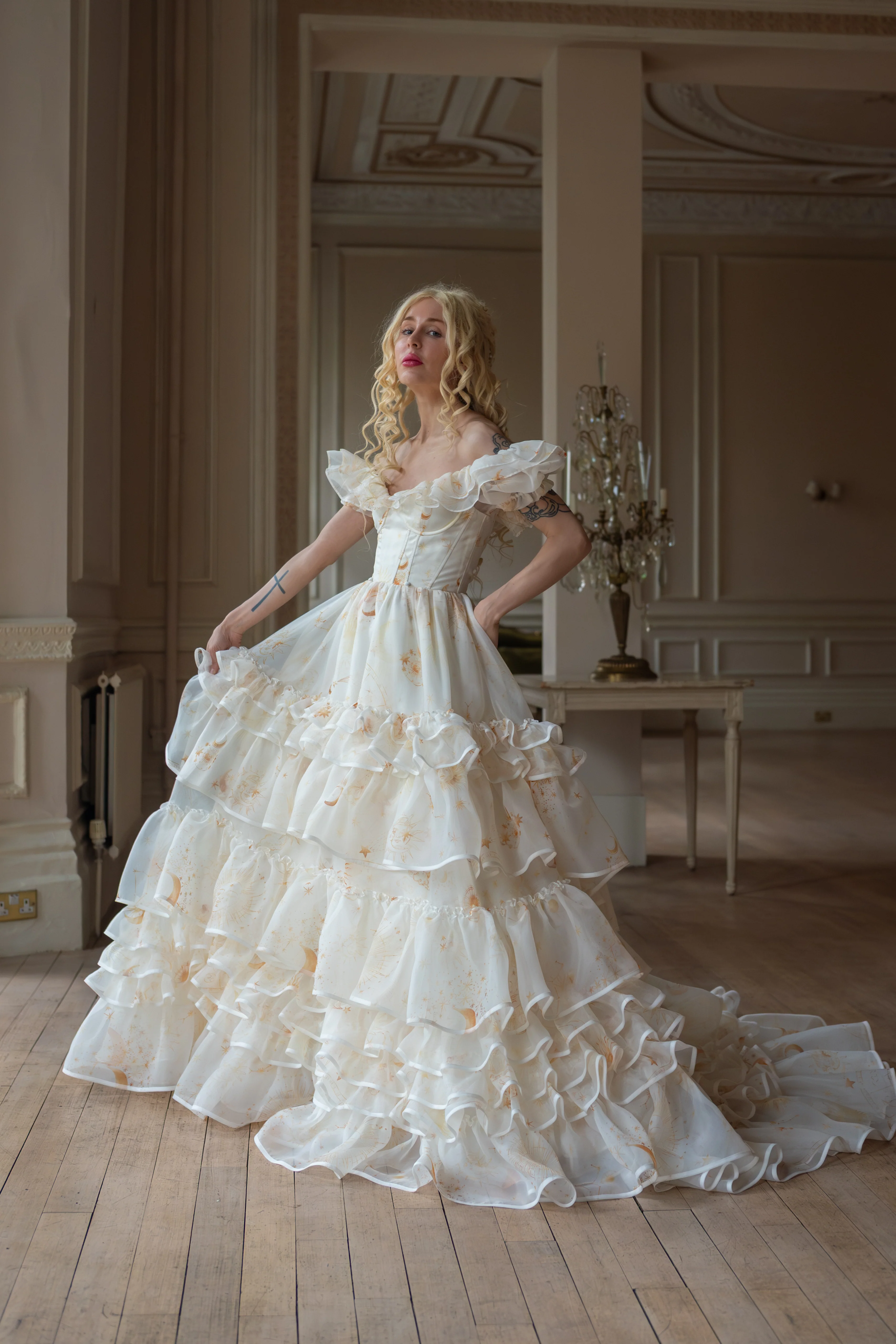 Lunaire Veil Opera Gown - Image 12