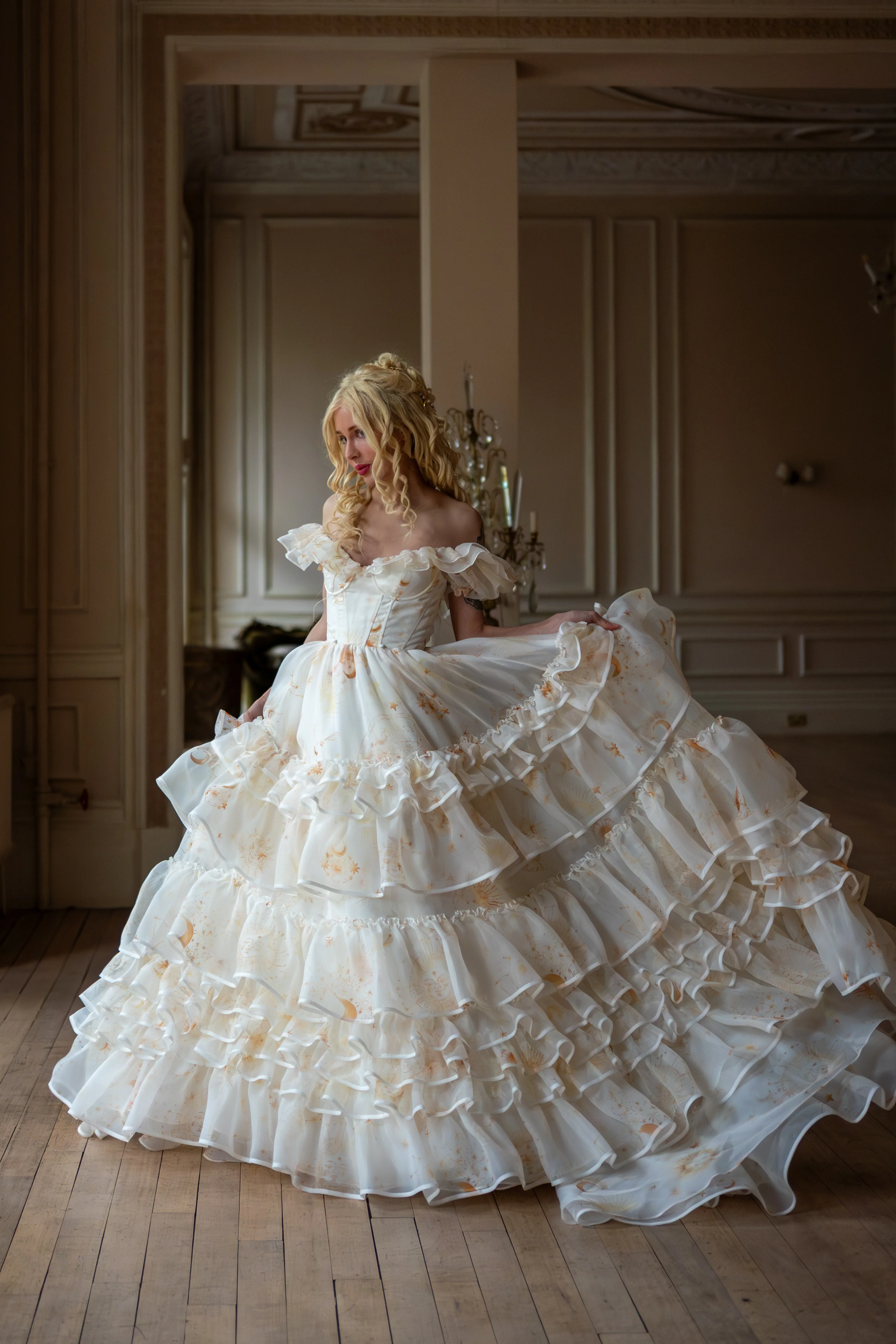 Lunaire Veil Opera Gown - Image 14