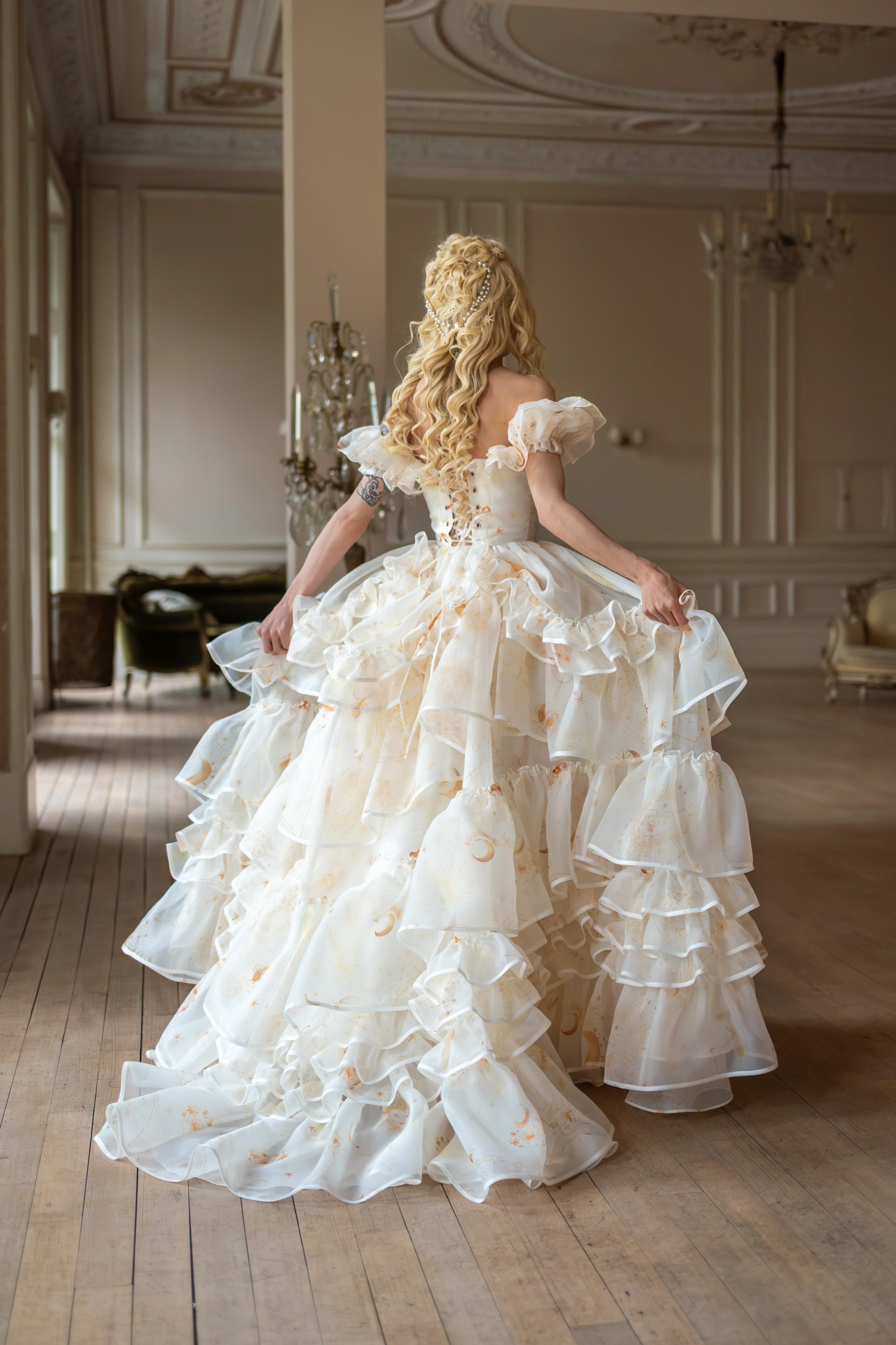 Lunaire Veil Opera Gown - Image 2