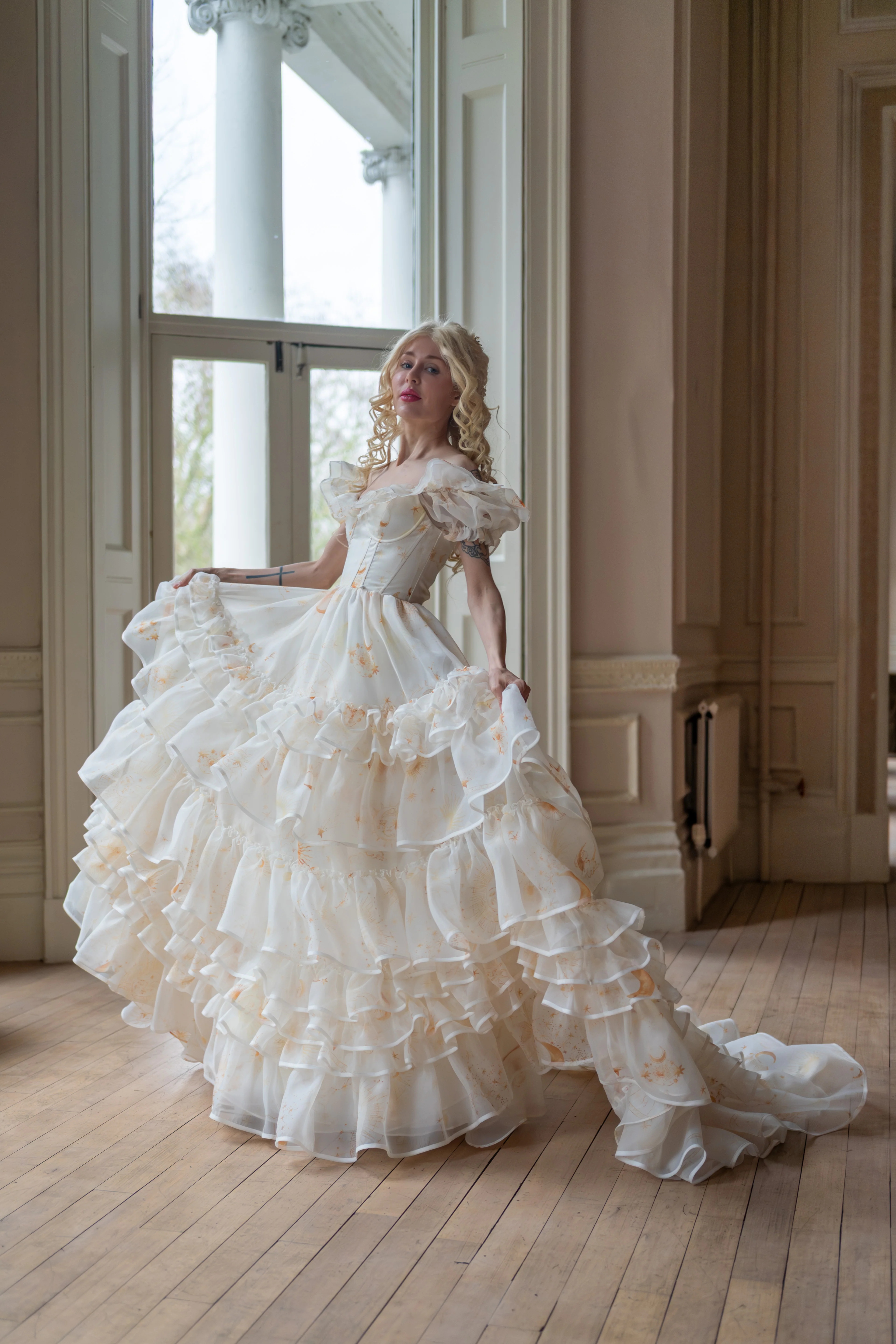 Lunaire Veil Opera Gown - Image 20