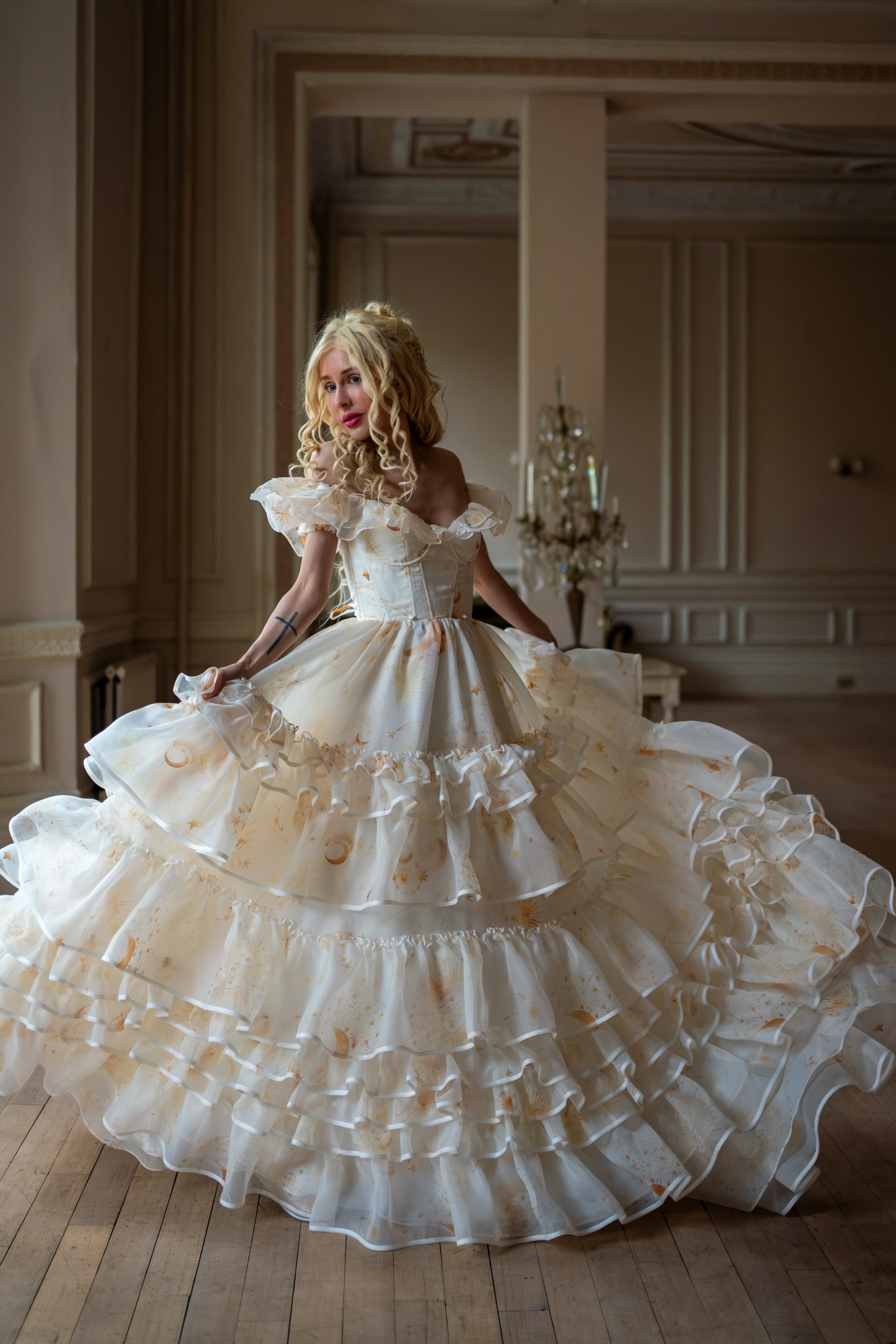 Lunaire Veil Opera Gown - Image 4