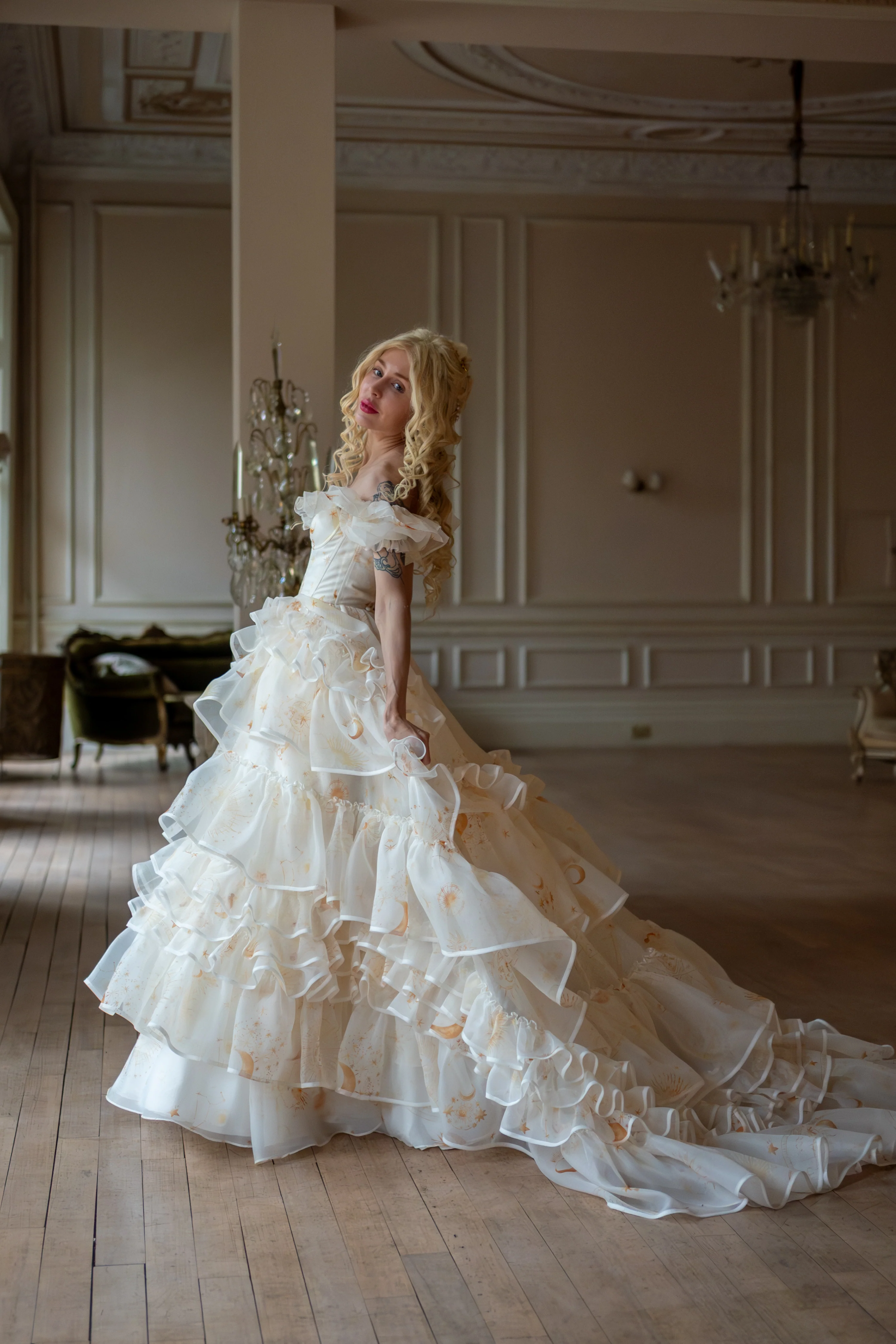 Lunaire Veil Opera Gown - Image 7