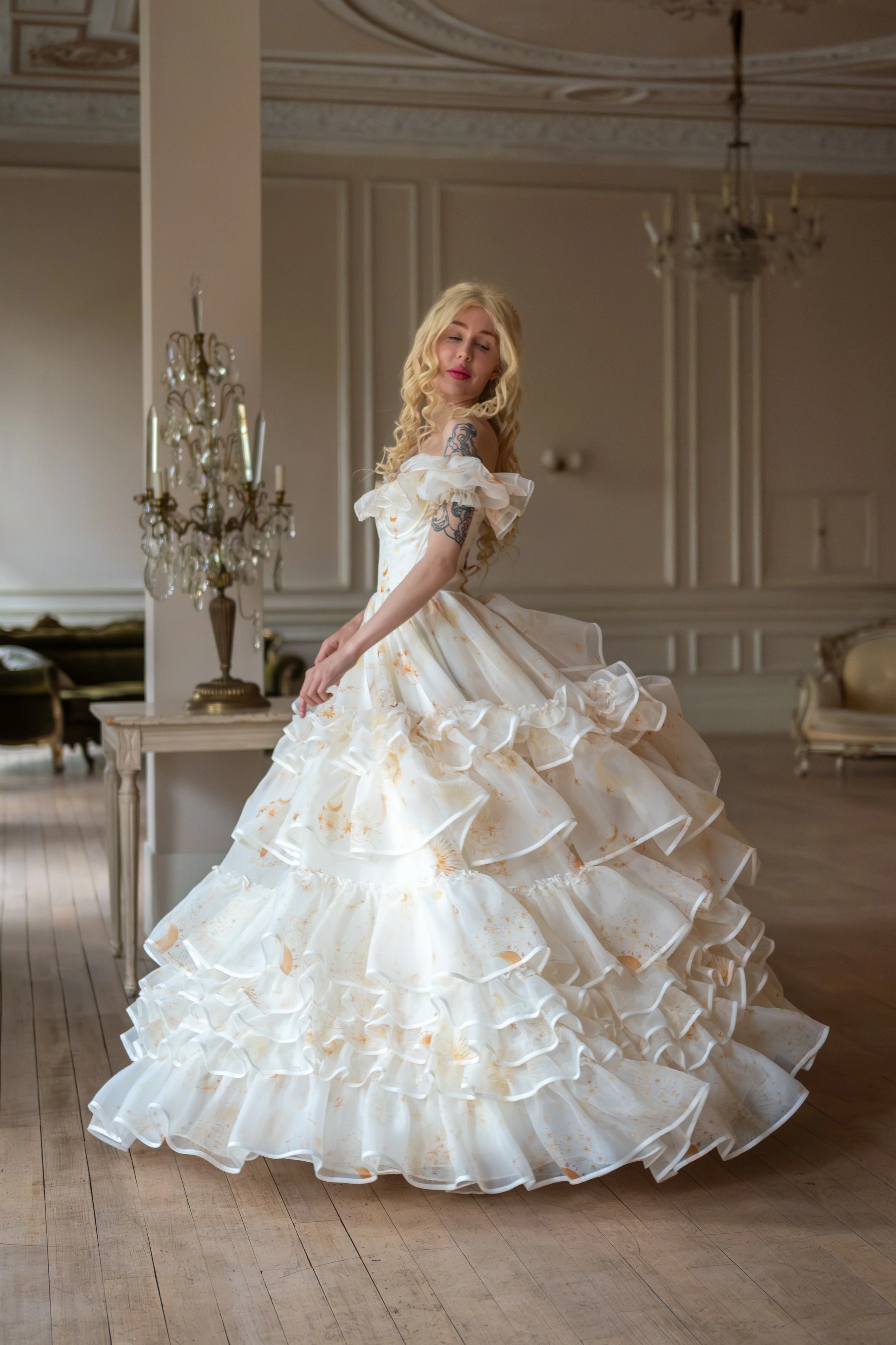 Lunaire Veil Opera Gown - Image 8