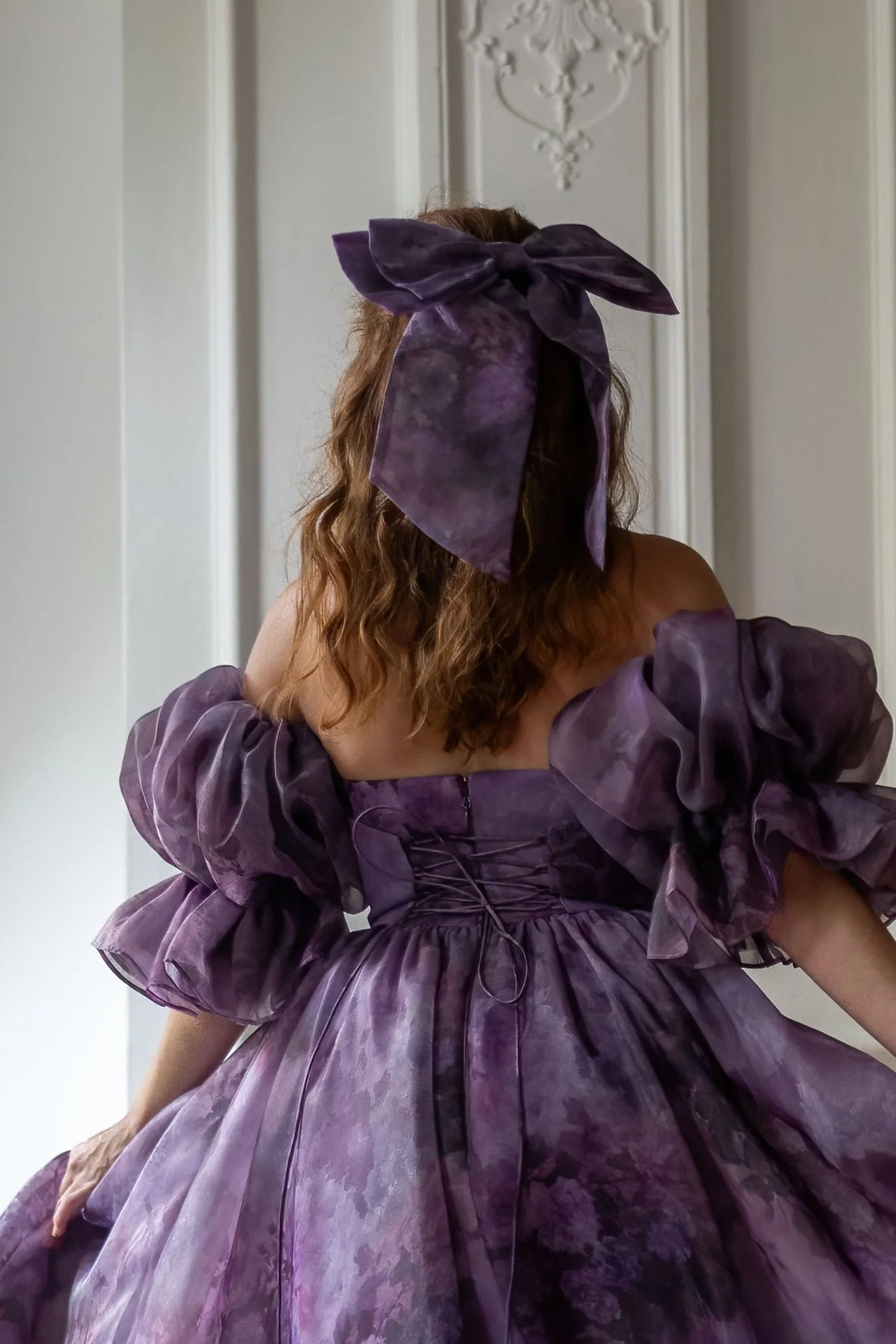 Midnight Rose Winged Hairbow - Image 2