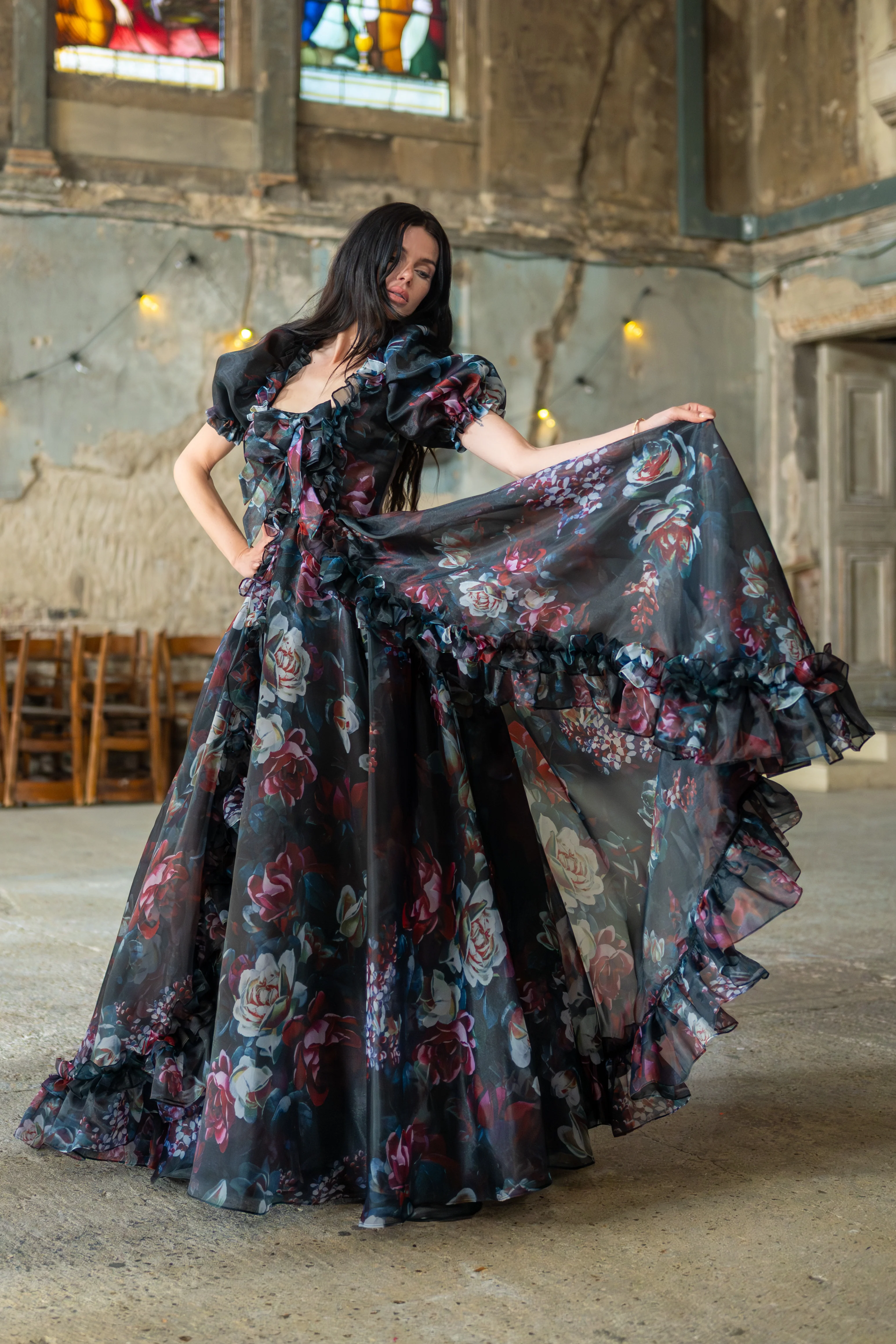 Nocturnal Beauty Duchess Gown - Image 12