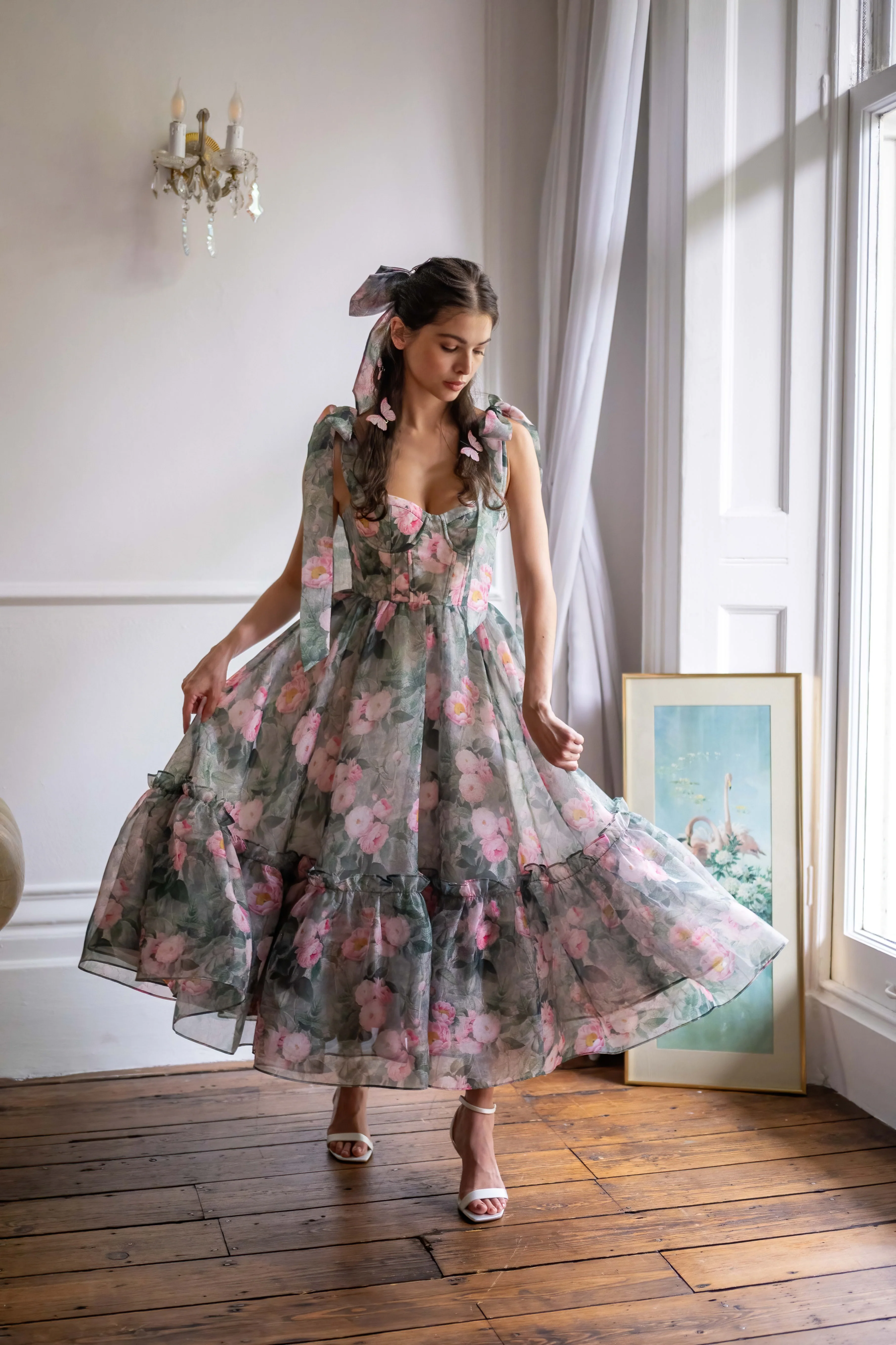 Peony Bouquet Symphony Dress - Image 12