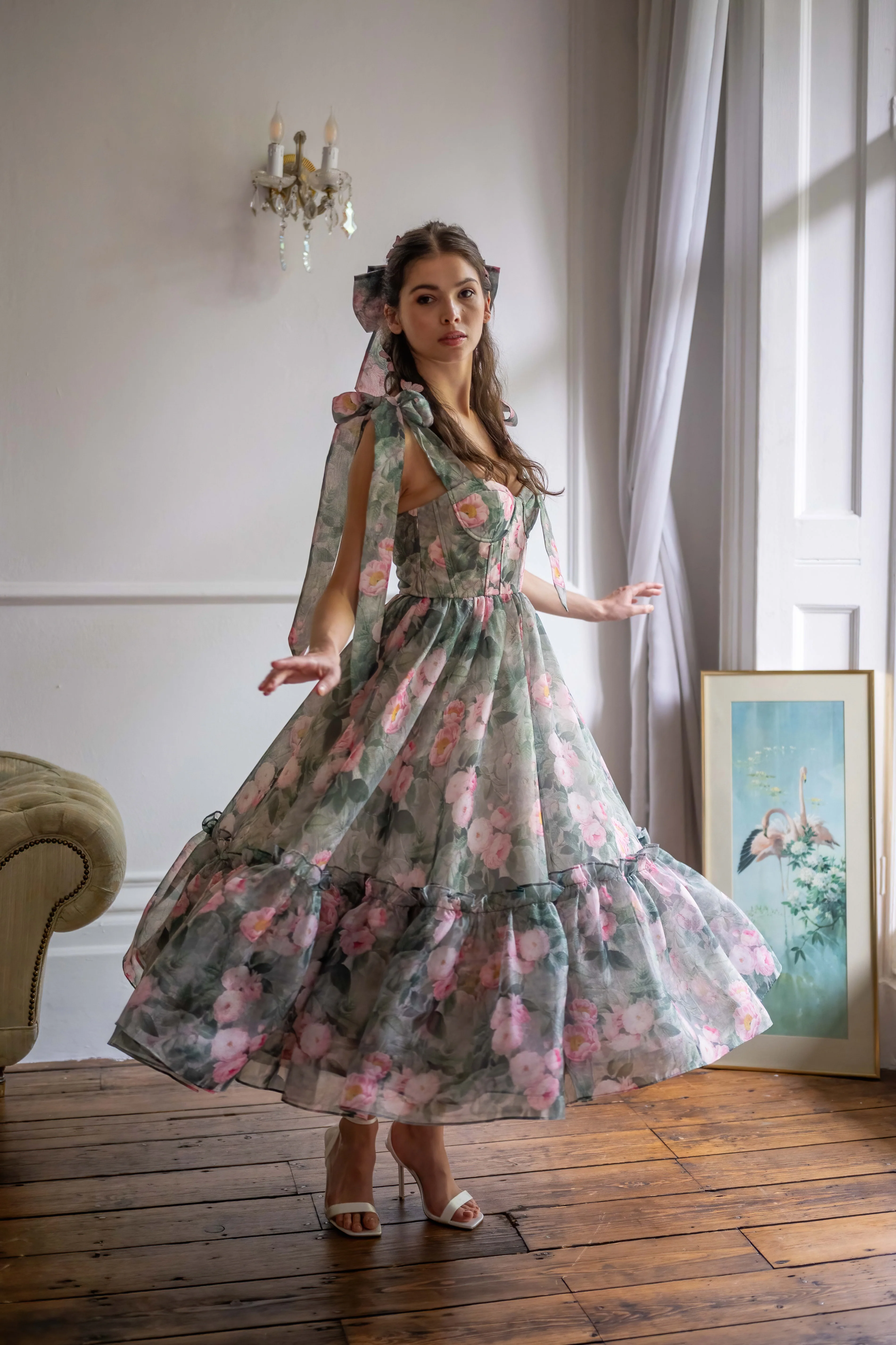 Peony Bouquet Symphony Dress - Image 2