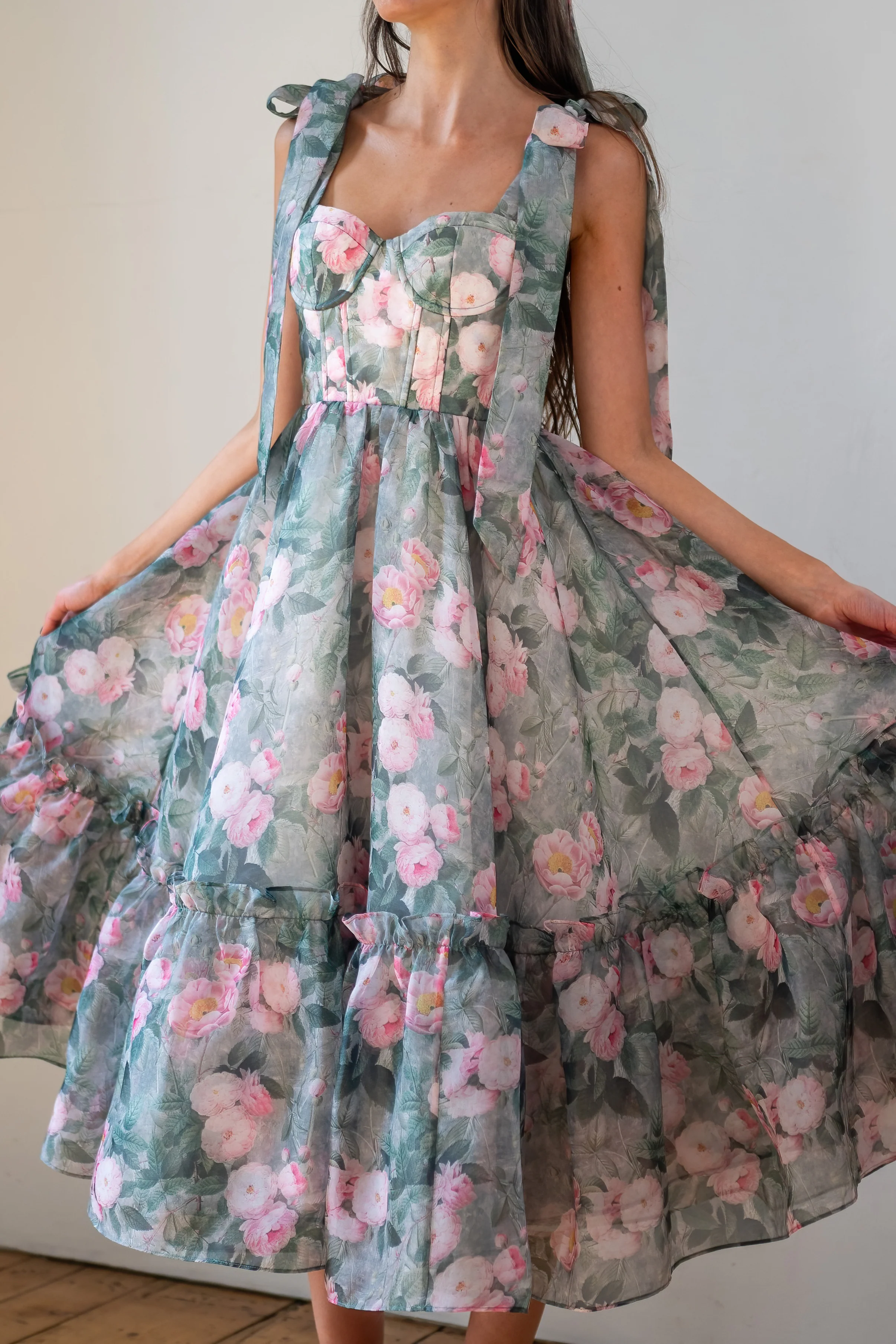 Peony Bouquet Symphony Dress - Image 9