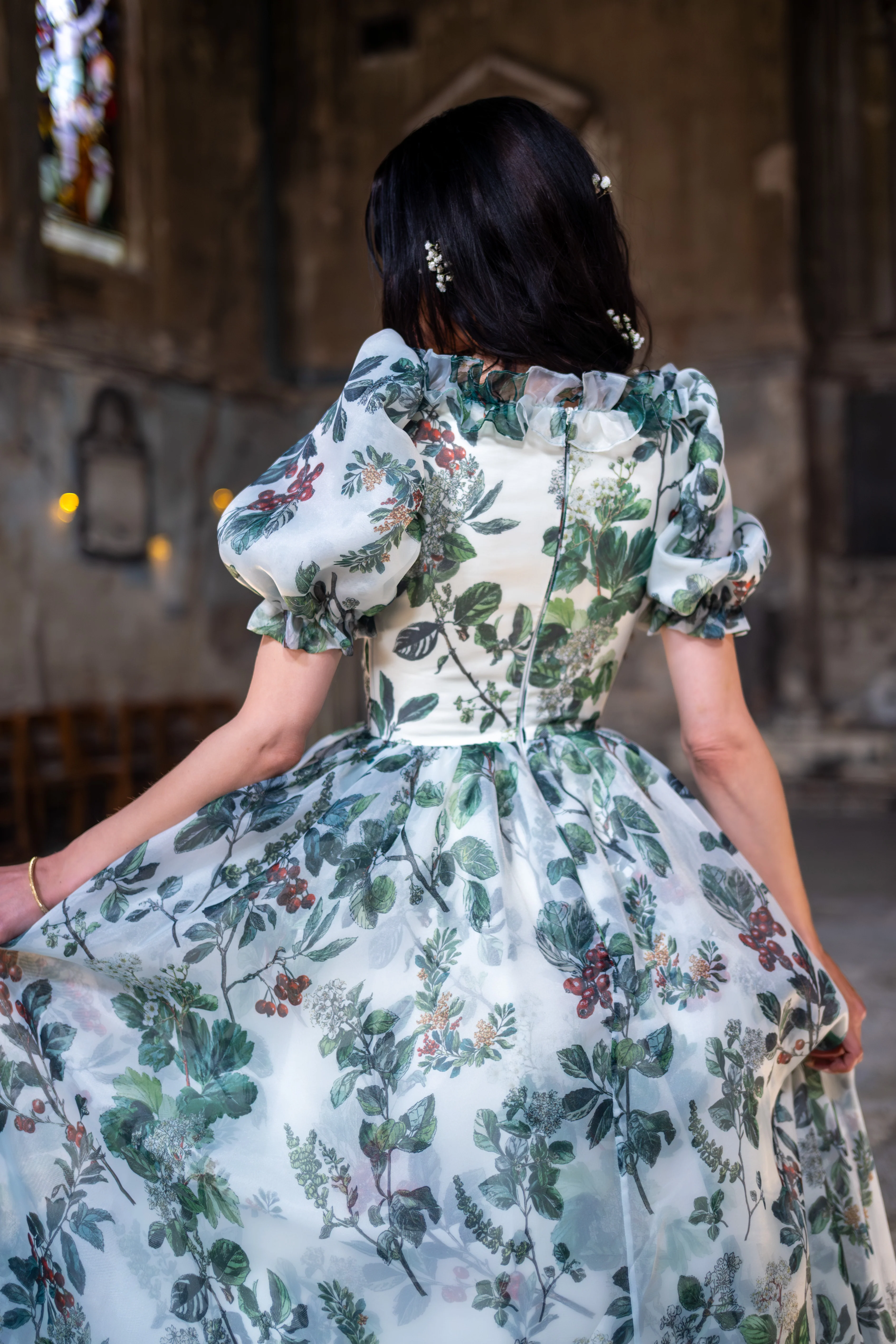Verdant Manuscript Duchess Gown - Image 10