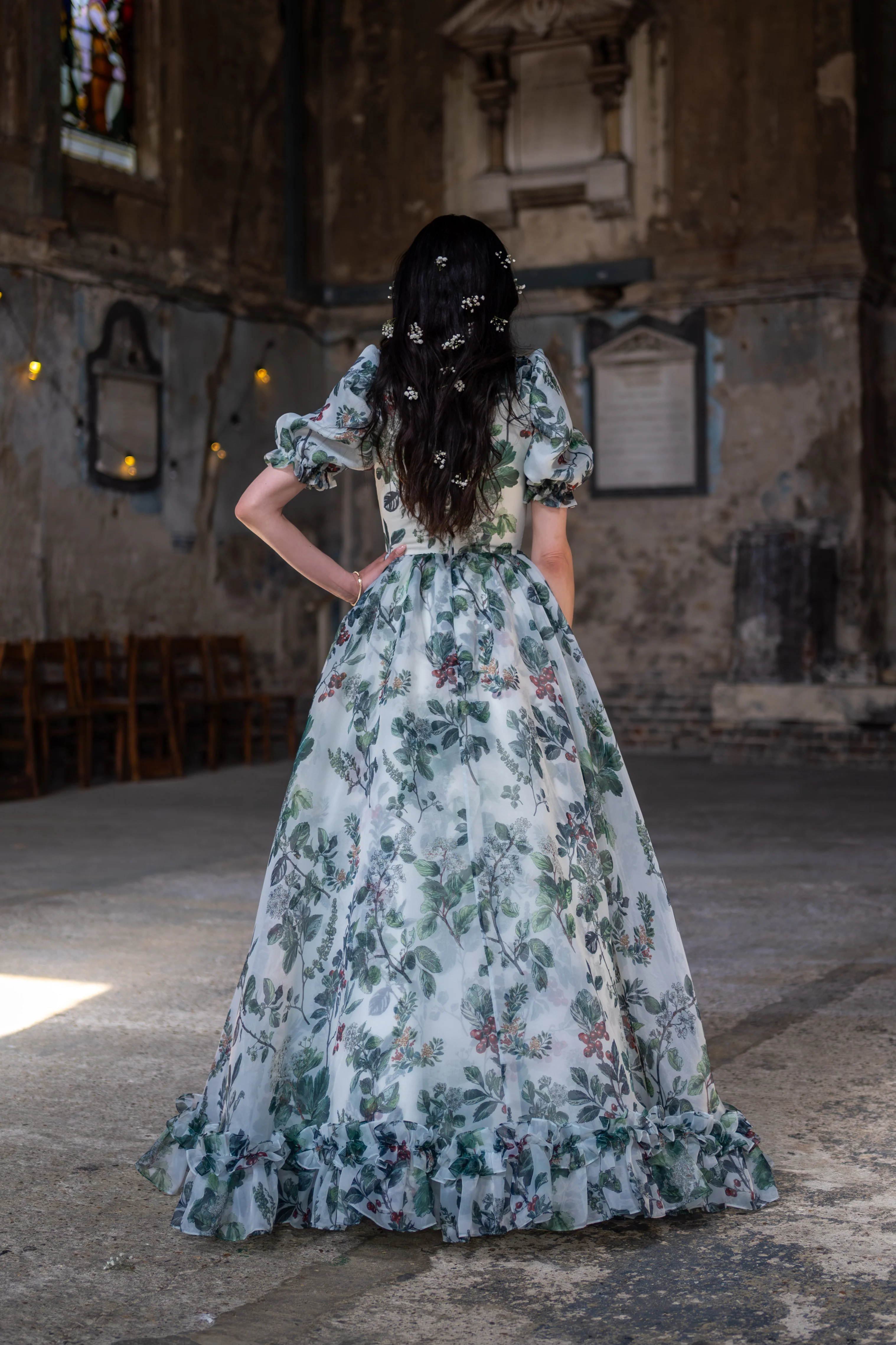 Verdant Manuscript Duchess Gown - Image 11