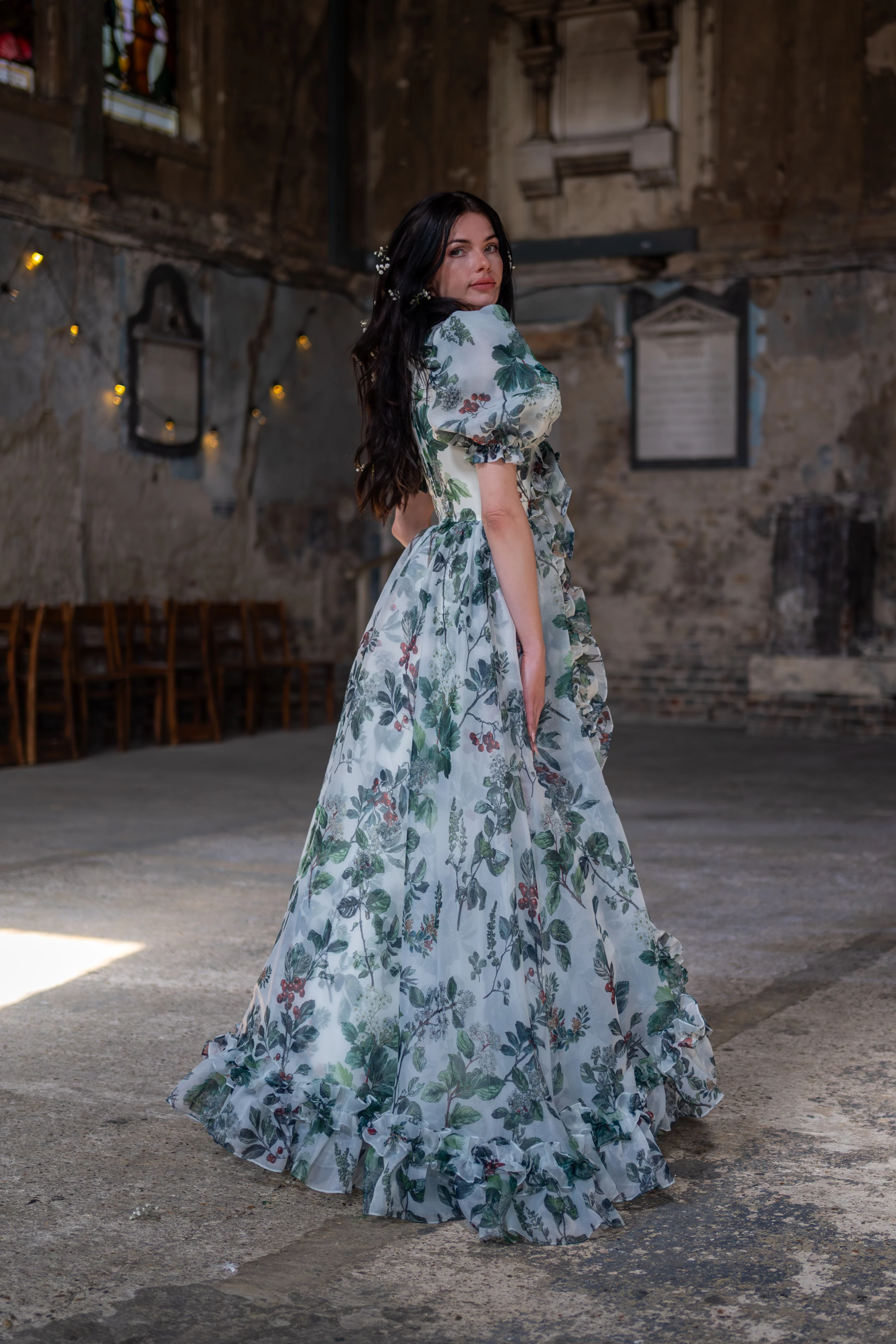 Verdant Manuscript Duchess Gown - Image 12