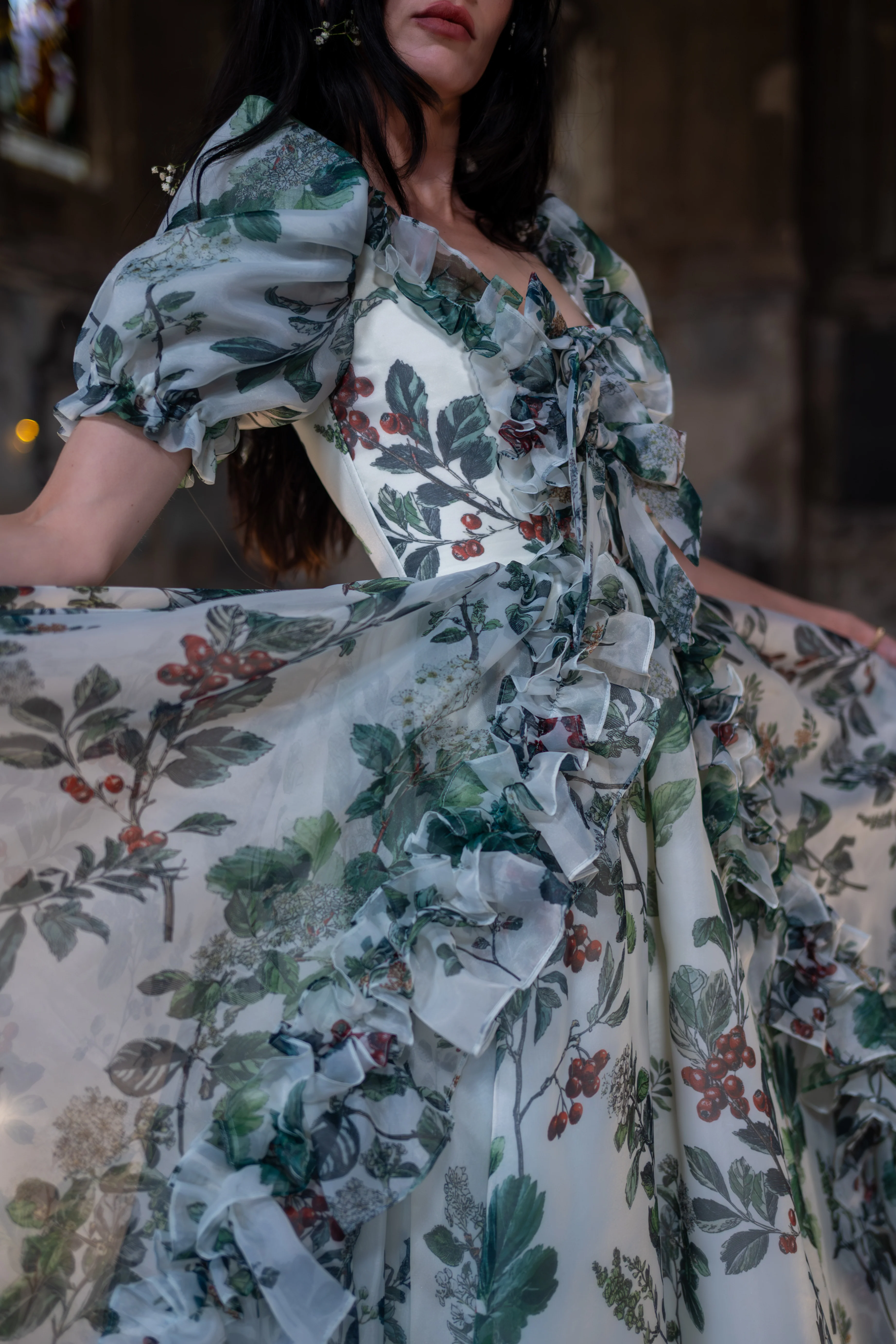 Verdant Manuscript Duchess Gown - Image 14